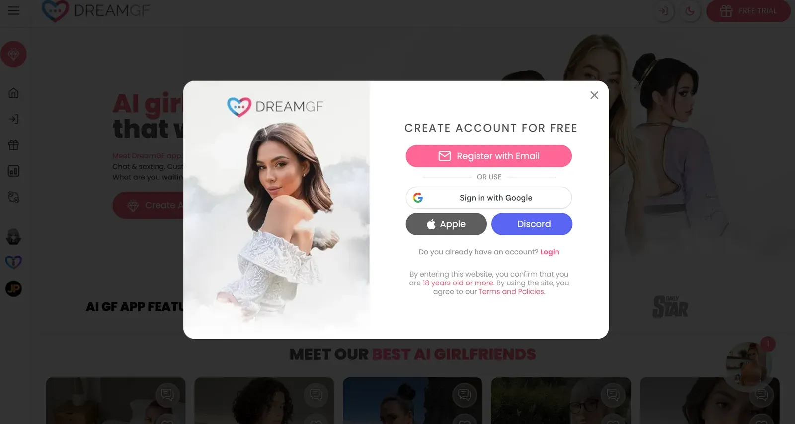 dreamgf sign in