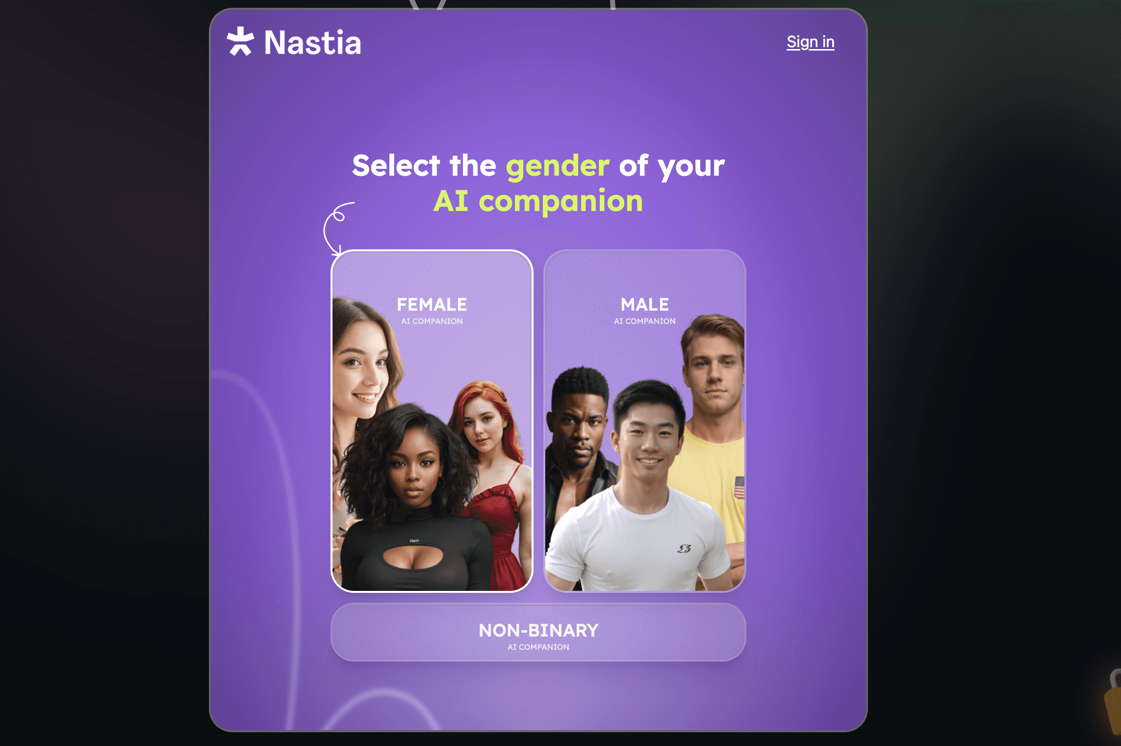 Nastia ai login